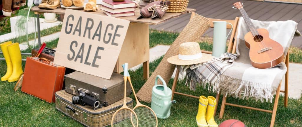 how to get out of debt with a garage sale